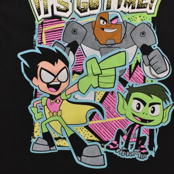 Teen Titans Go Youth Boys High Density Ink It's Go Time Shirt New Large - Picture 4 of 4